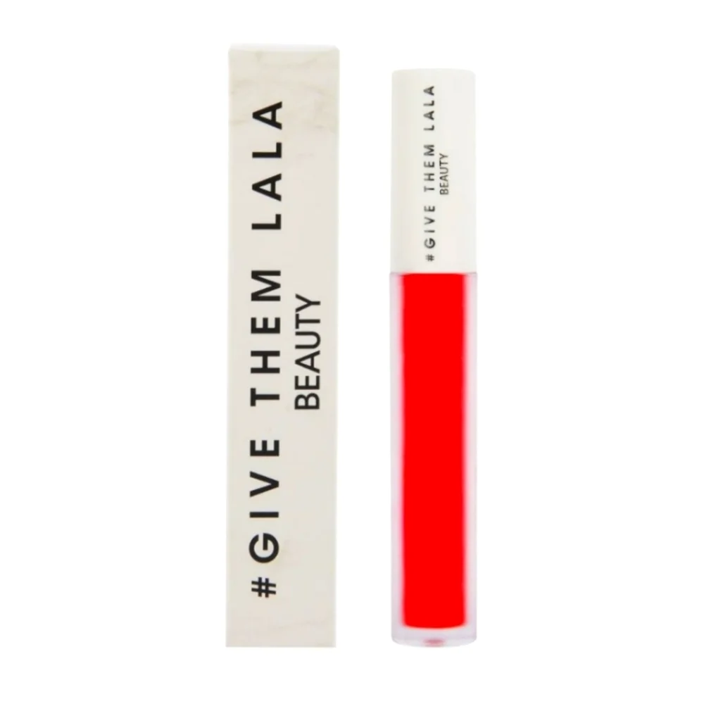 NIB GIVE THEM LALA * HYDROMATTE LIPPEE - I LOVE YOU - RED LIPCOLOR